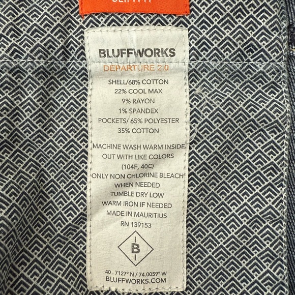 Bluffworks Departure 2.0 Denim Blue Jeans - Picture 2 of 6